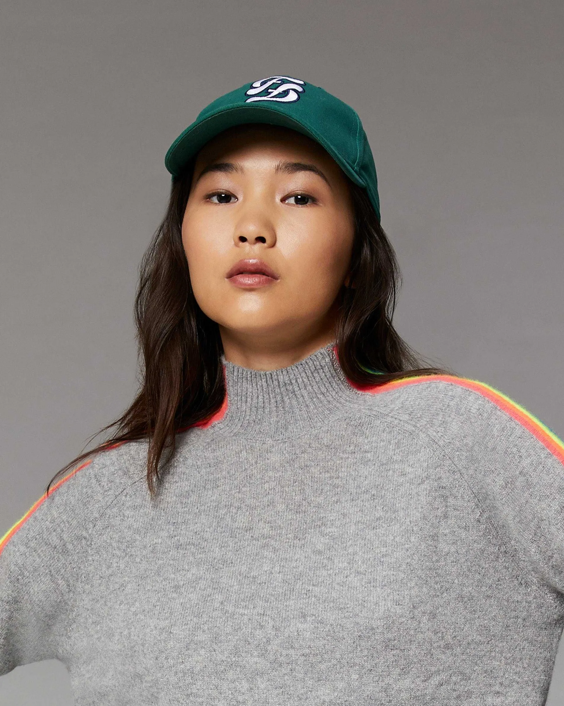 Casquette A Visiere Courbee Logo Double F