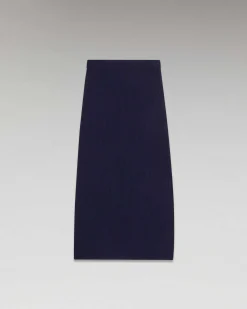 Jupe Mi-Longue A Cotes Fendue