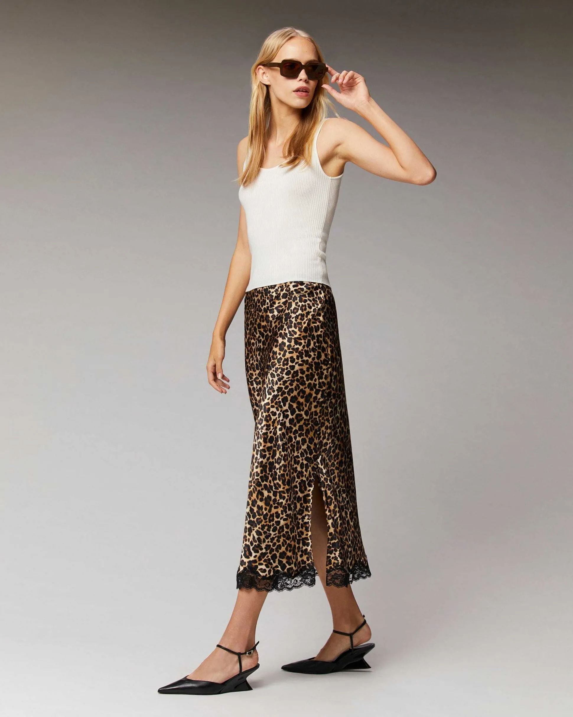 Jupe Mi-Longue Dentelle