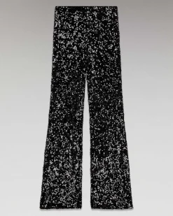 Pantalon Flare A Sequins