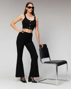 Pantalon Flare Metallise