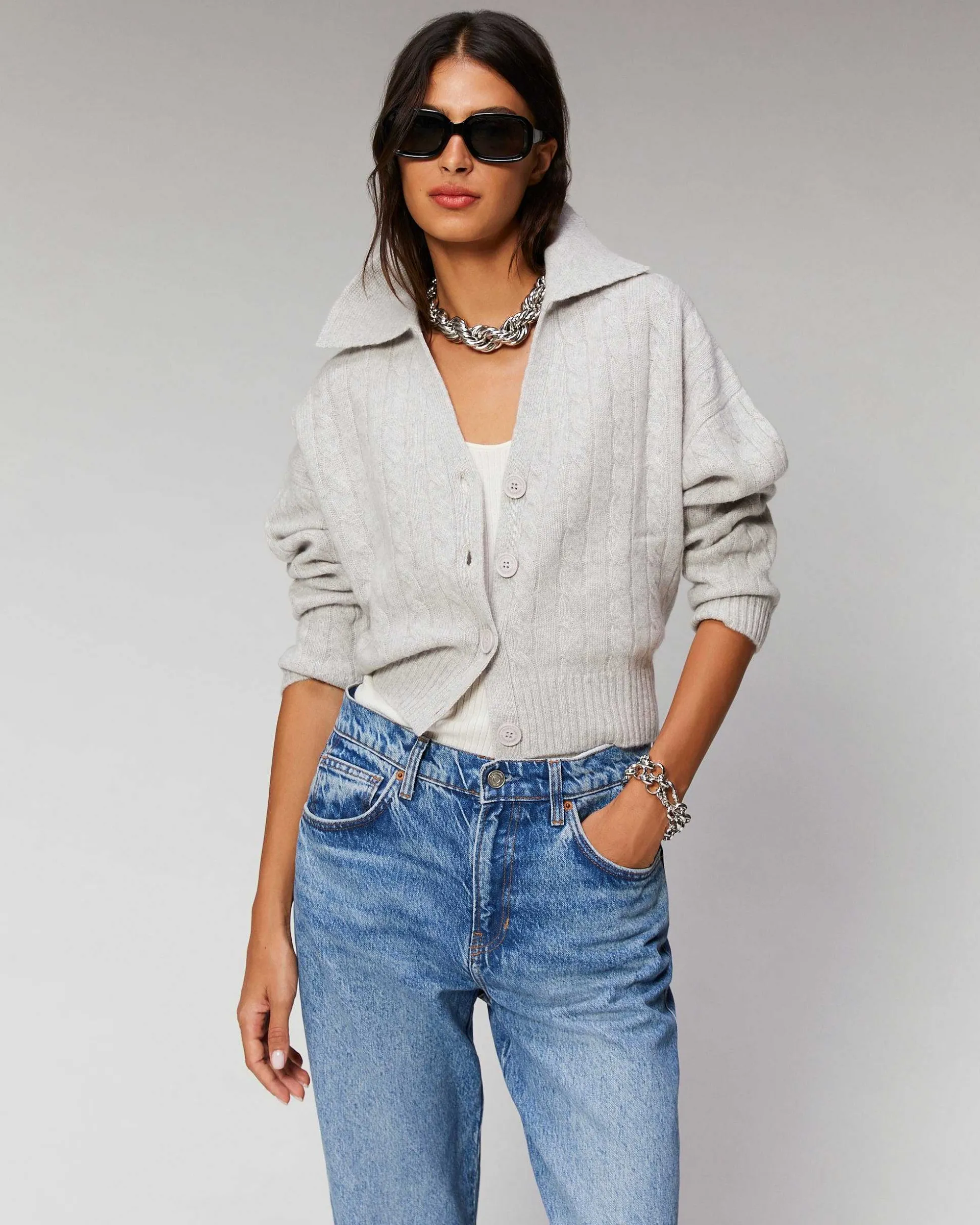 Pull Cardigan A Cotes
