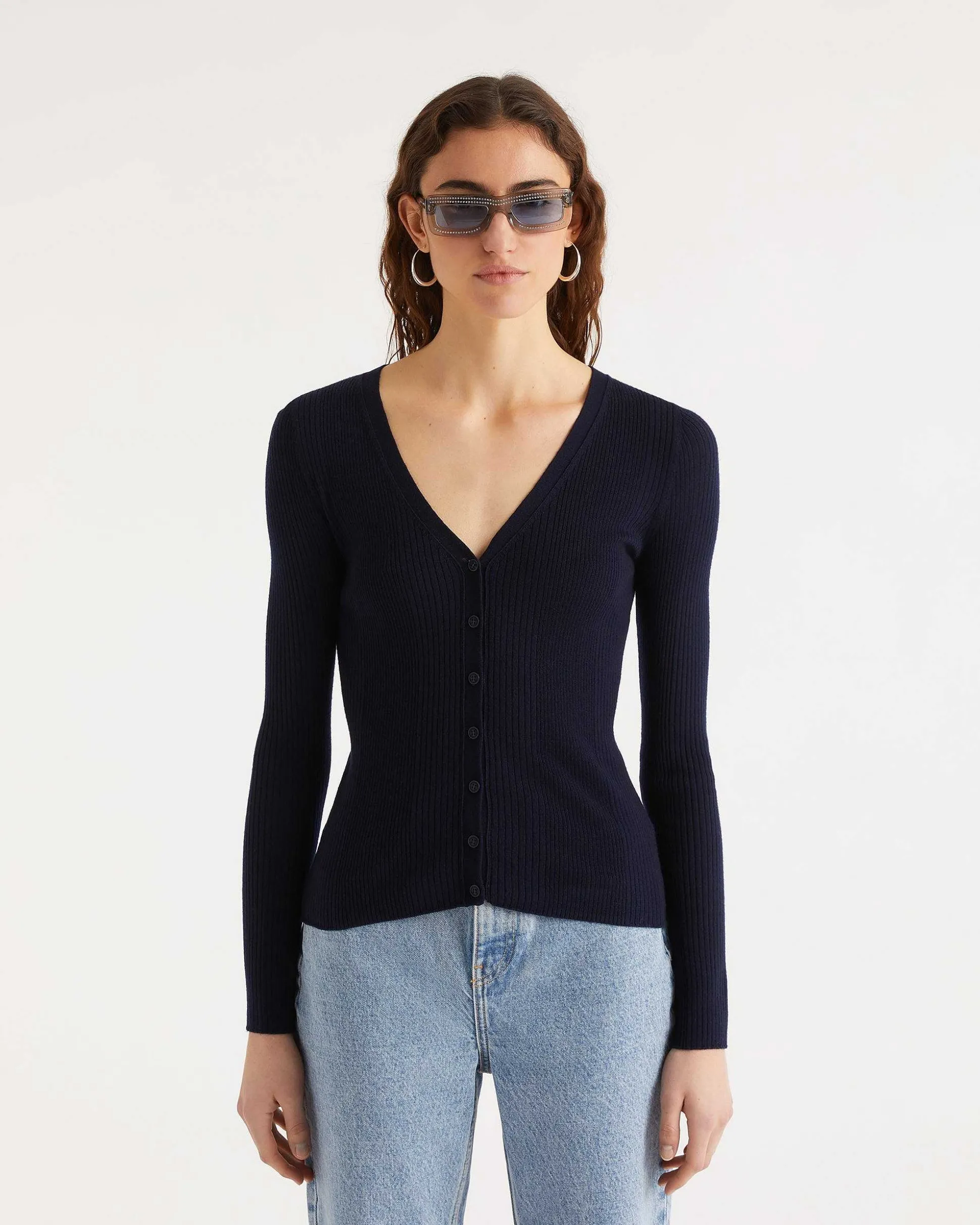 Pull Cardigan A Cotes