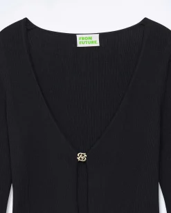 Pull Cardigan Bijou Point Bourdon