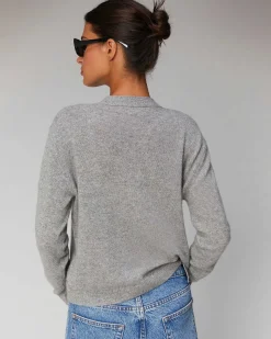 Pull Cardigan Coeur Leger