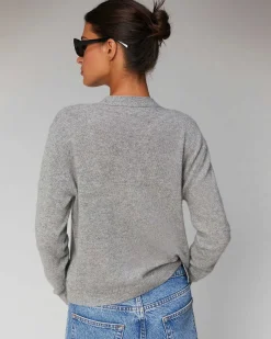 Pull Cardigan Coeur Leger