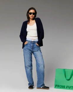 Pull Cardigan Manches Raglan