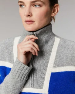 Pull Col Camionneur Bicolore