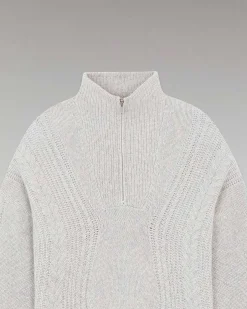 Pull Col Camionneur Torsades