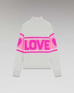 Pull Col Montant Bande Love