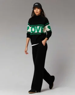 Pull Col Montant Bande Love