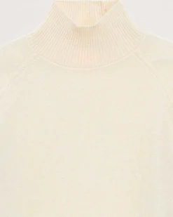 Pull Col Montant Bandes Manches Multicolore Leger