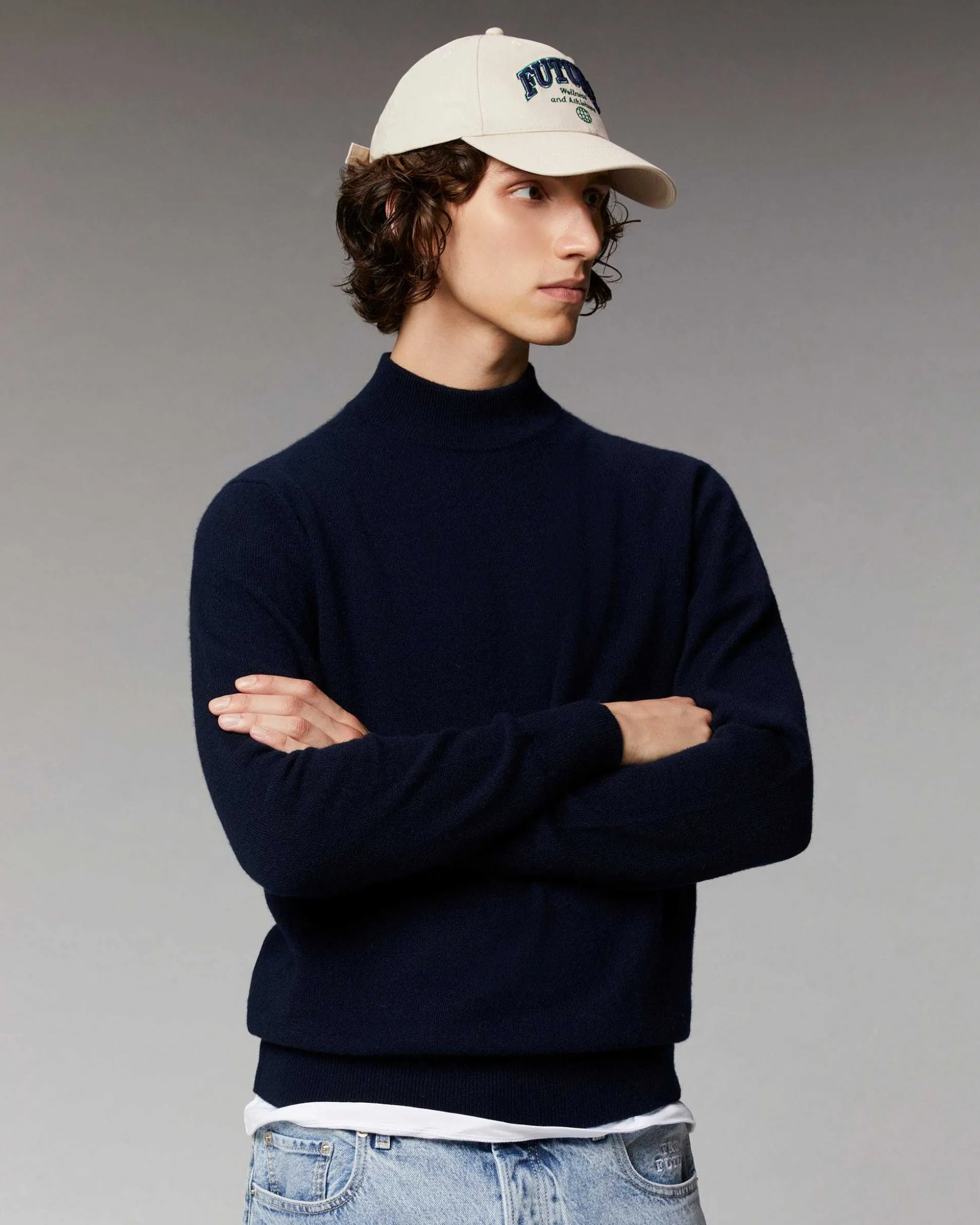 Pull Col Montant Basique Leger