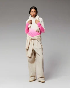 Pull Col Montant Dip Dye Leger