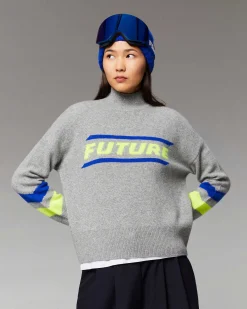 Pull Col Montant Future Et Bandes Manches