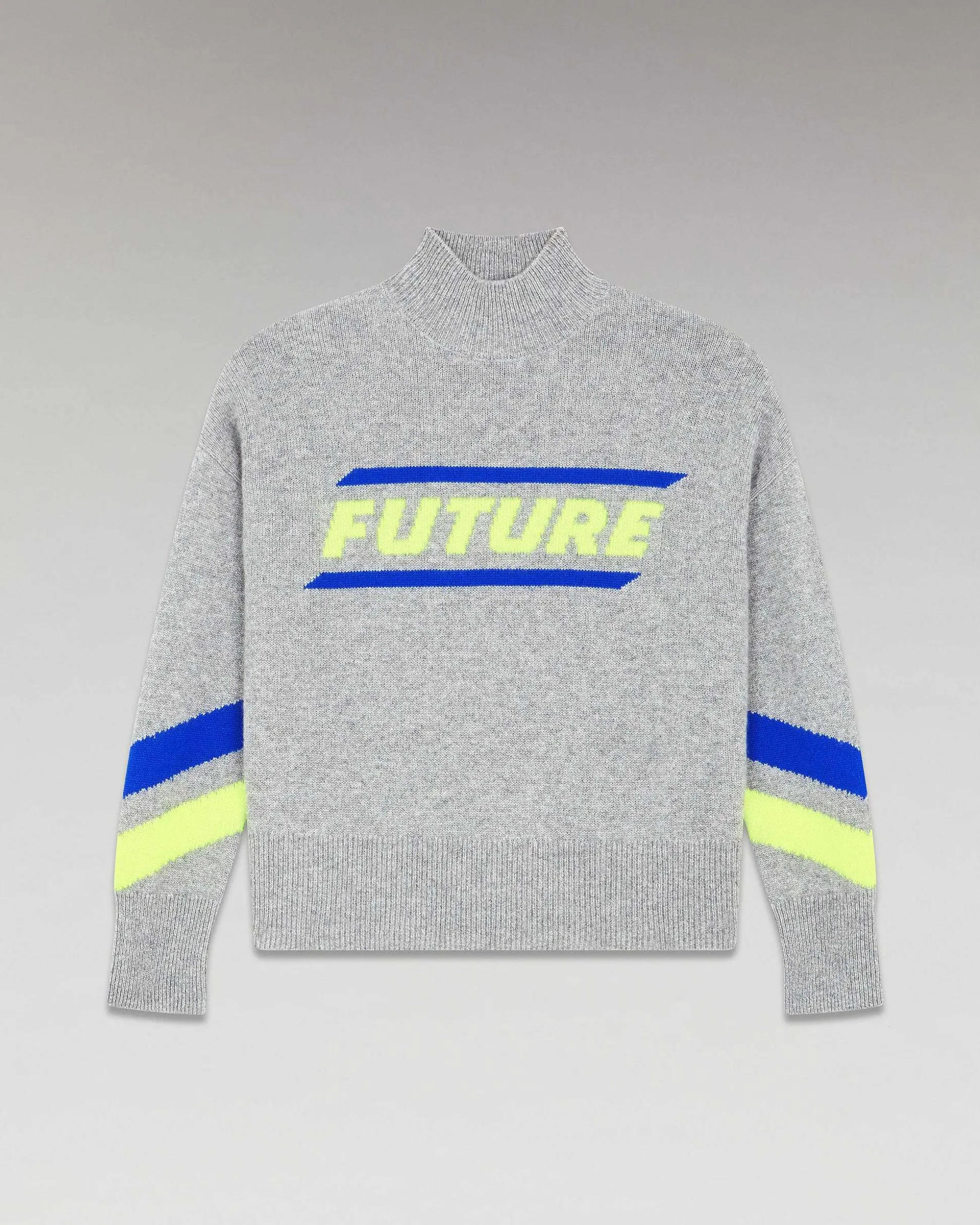 Pull Col Montant Future Et Bandes Manches