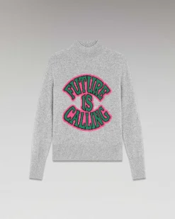 Pull Col Montant Future Is Calling Leger