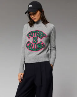 Pull Col Montant Future Is Calling Leger