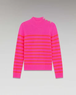 Pull Col Montant Mariniere A Boutons