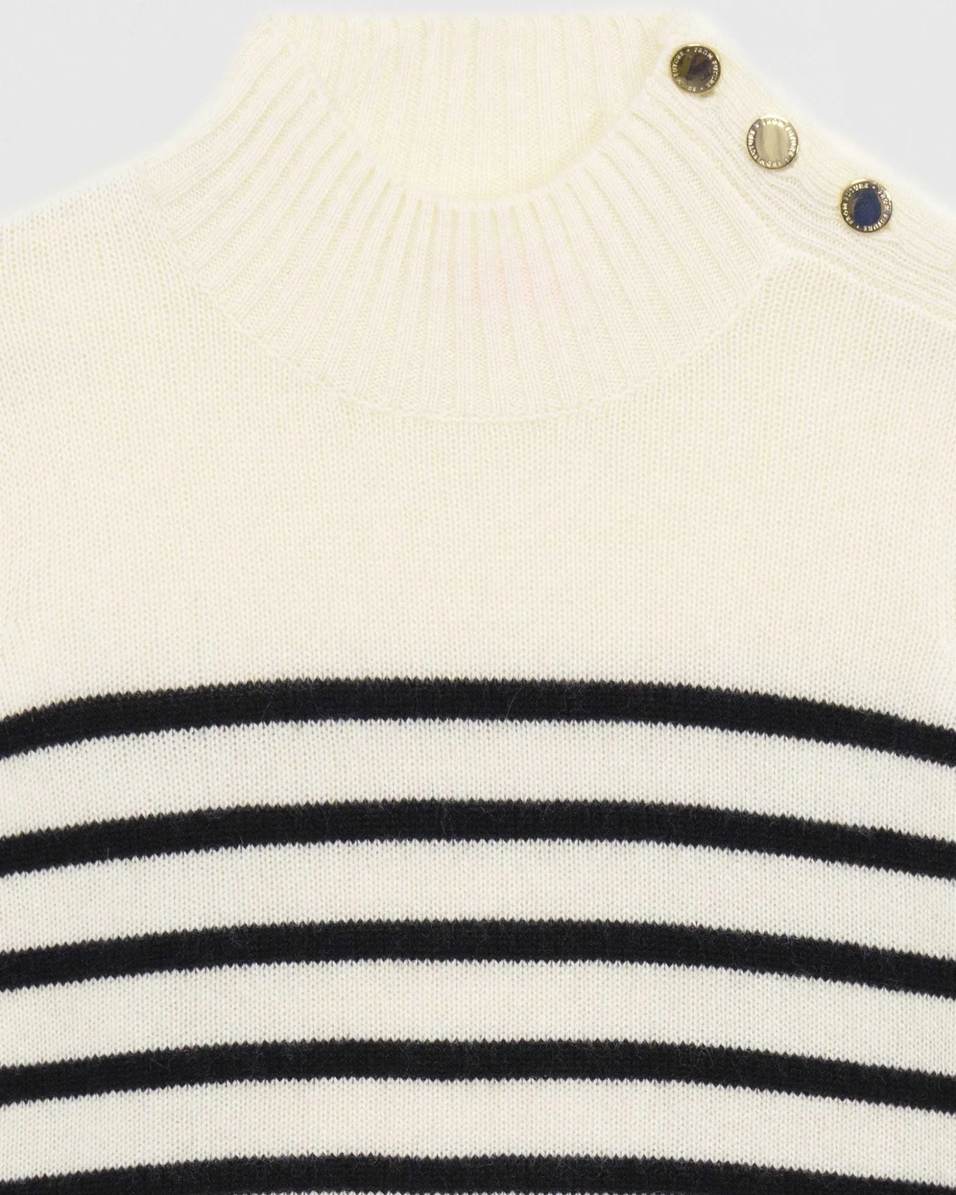 Pull Col Montant Mariniere A Boutons