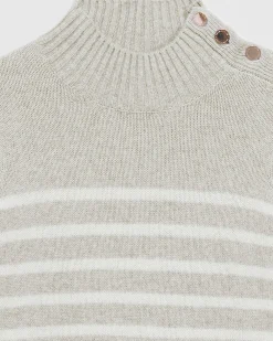 Pull Col Montant Mariniere A Boutons