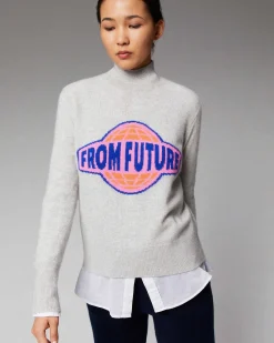 Pull Col Montant Planete From Future Leger