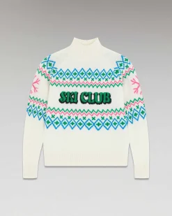 Pull Col Montant Ski Club