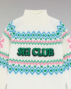 Pull Col Montant Ski Club