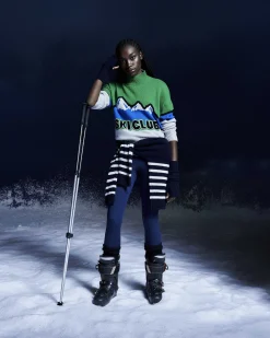 Pull Col Montant Ski Club Montagnes