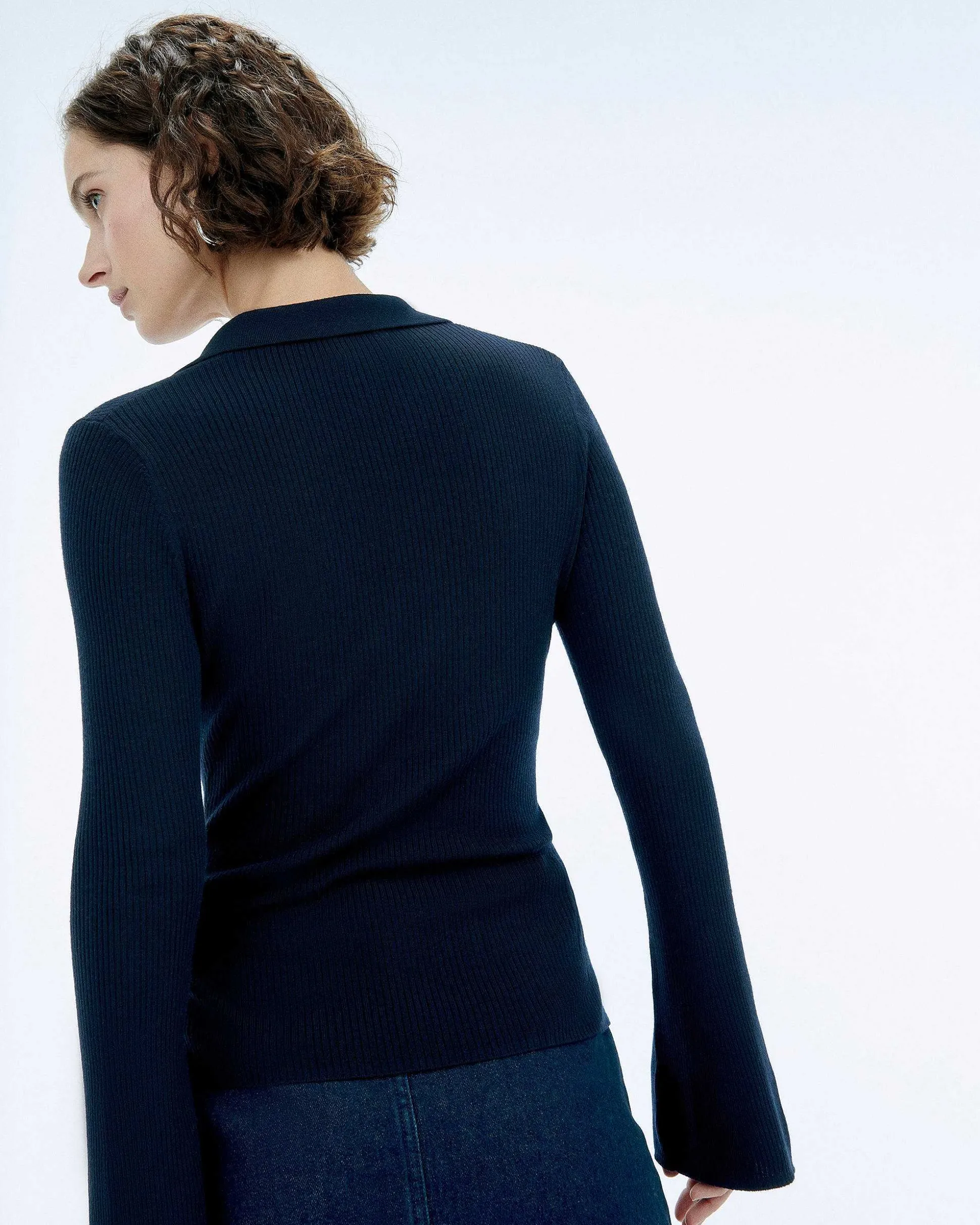 Pull Col Polo A Cotes Bijou