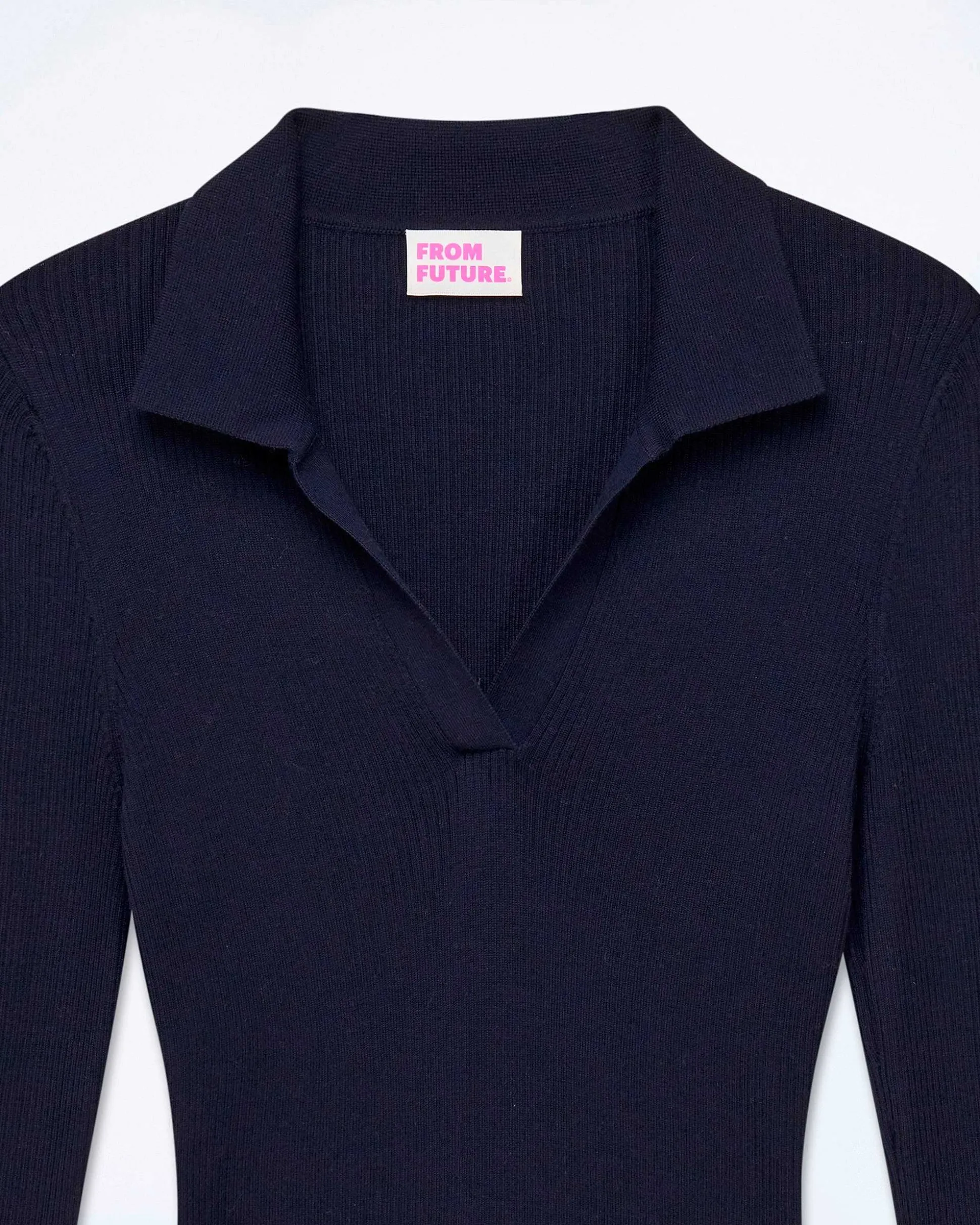 Pull Col Polo A Cotes Bijou