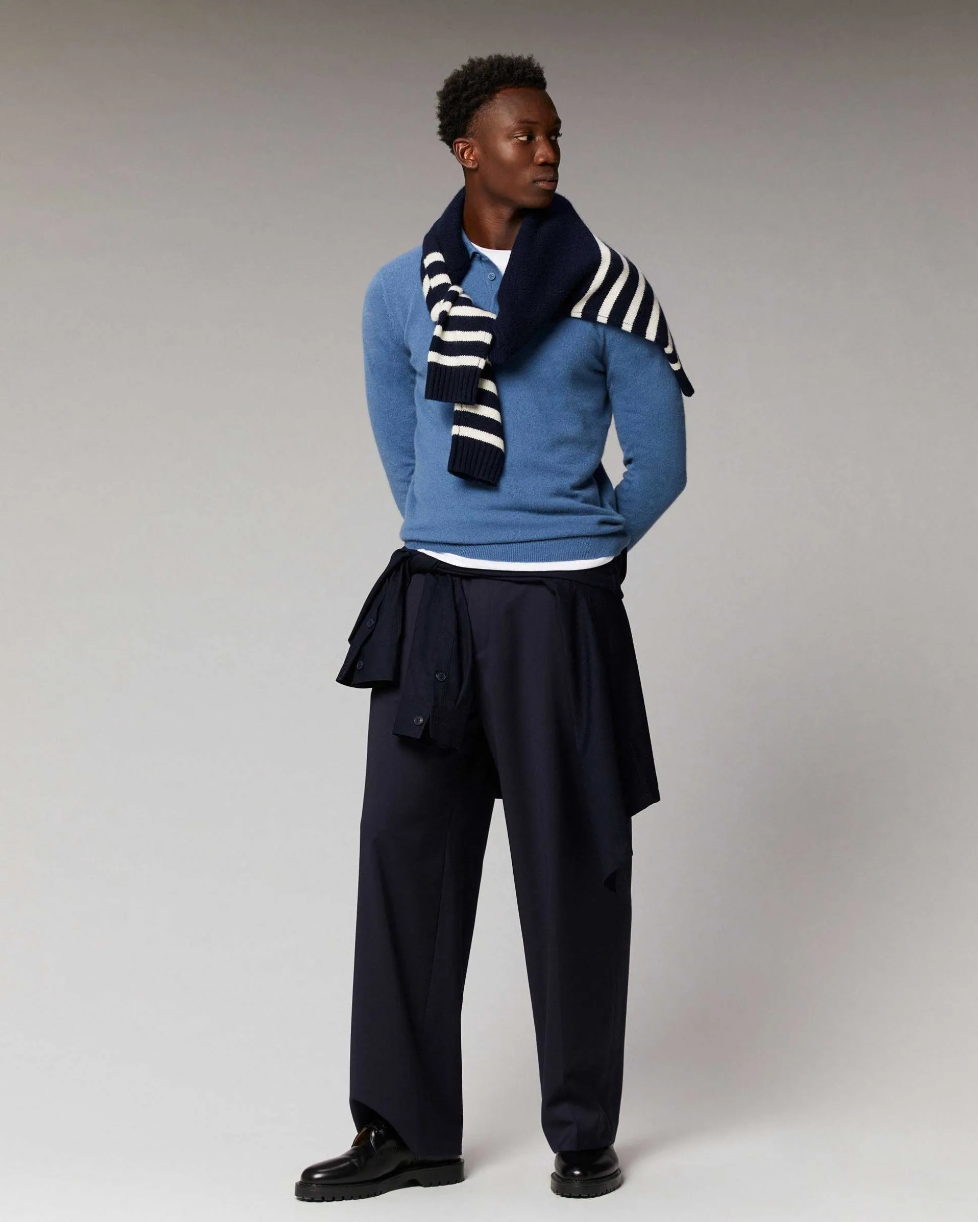 Pull Col Polo Basique