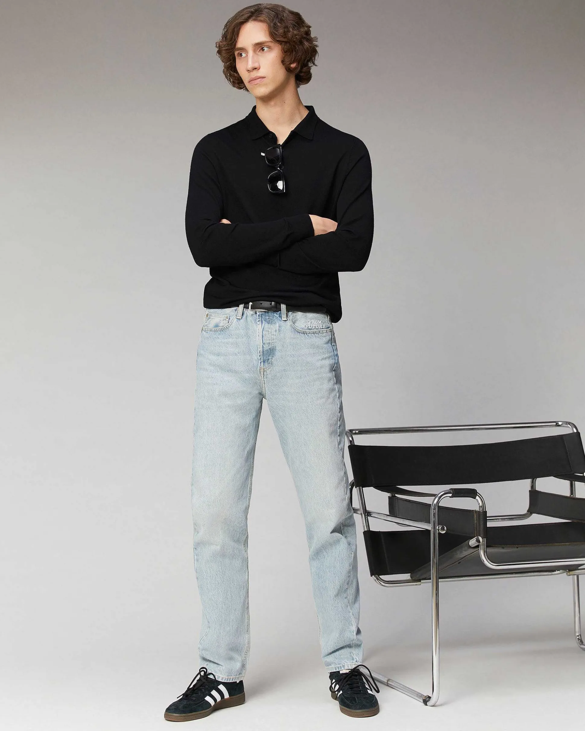 Pull Col Polo Basique