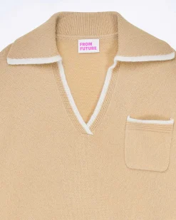 Pull Col Polo Bicolore