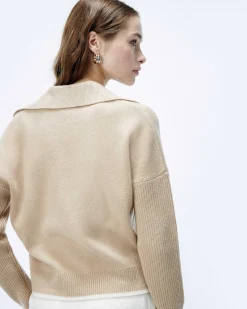 Pull Col Polo Bicolore