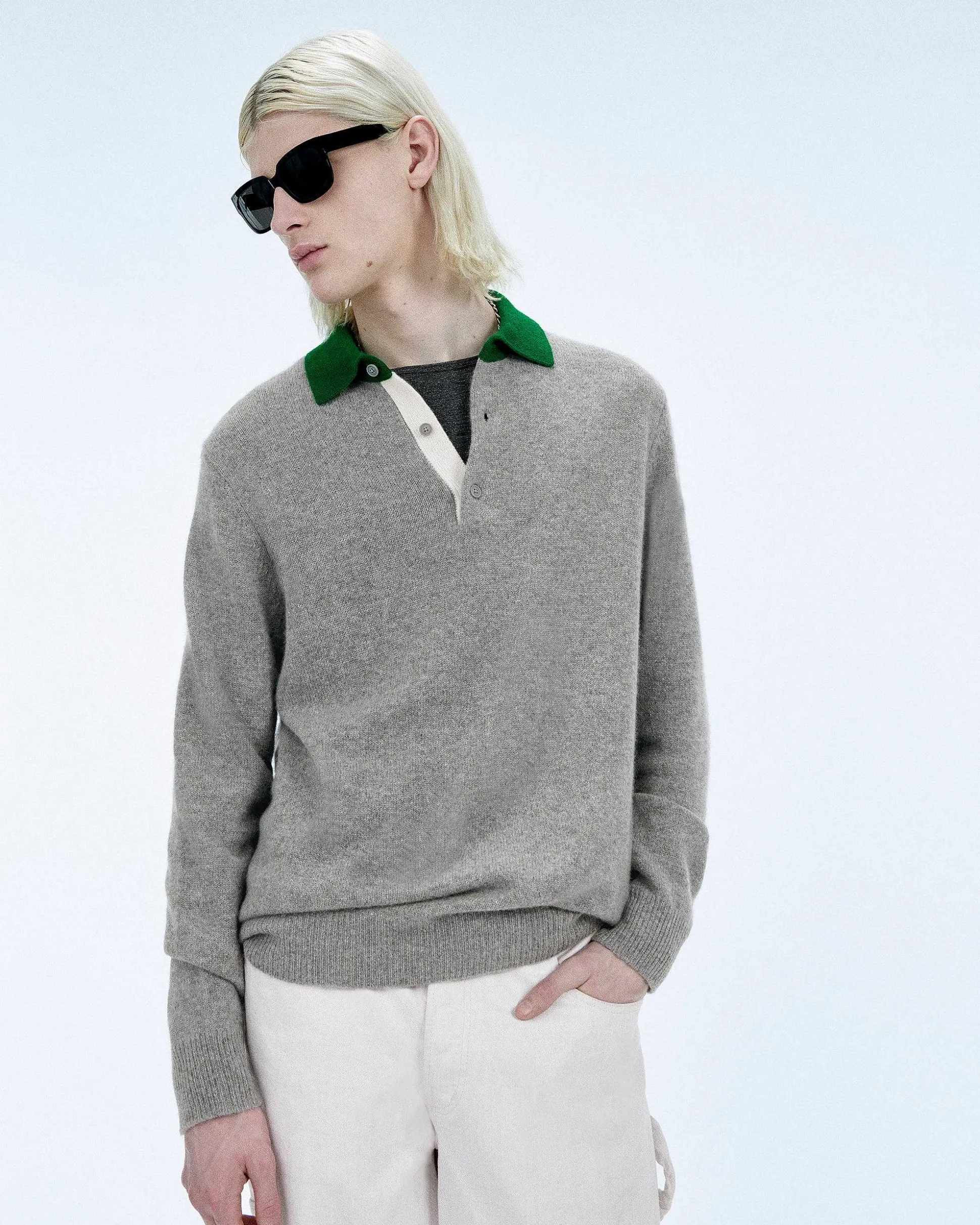 Pull Col Polo Contraste