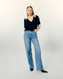 Pull Col Polo Manches Courtes