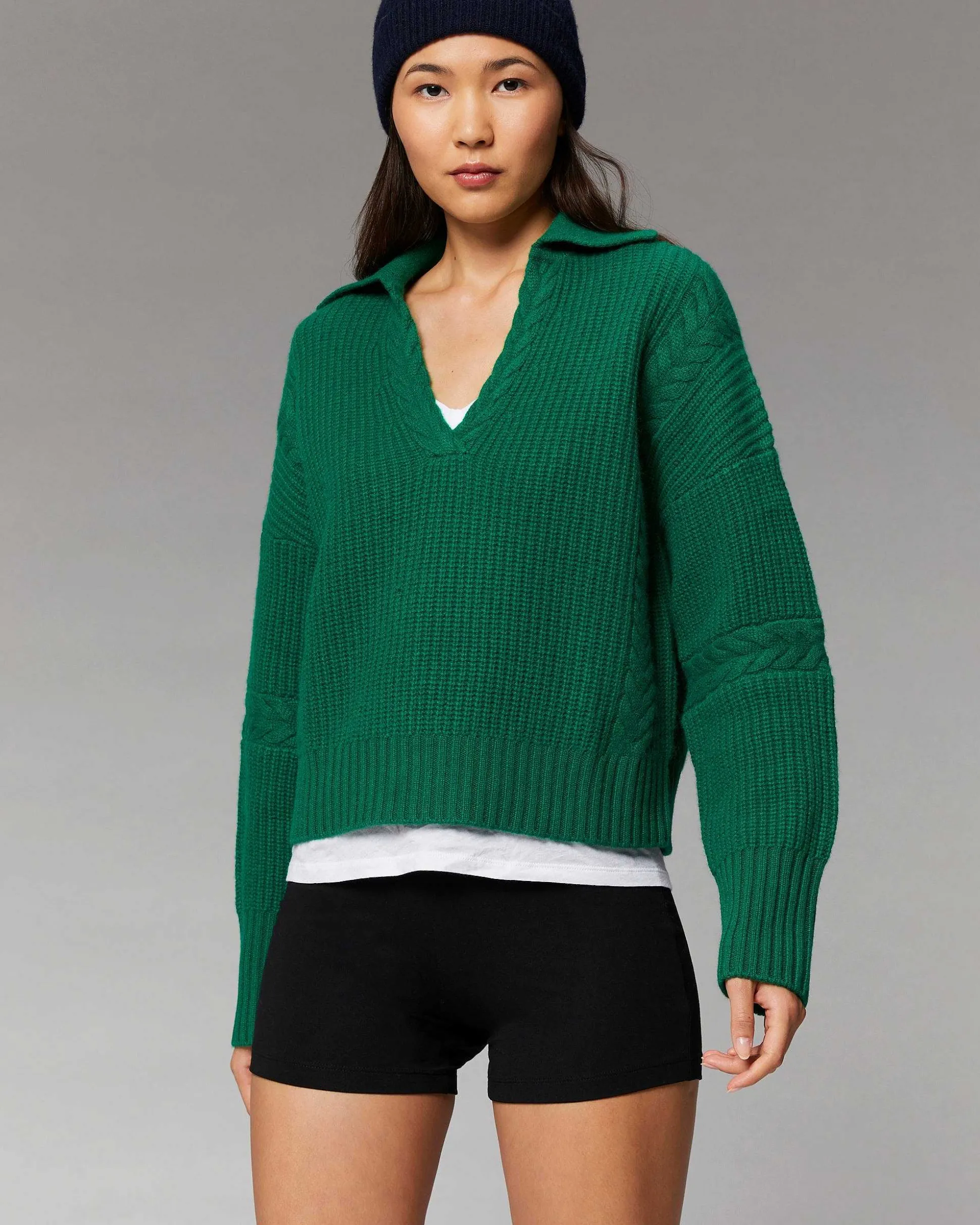 Pull Col Polo Torsades