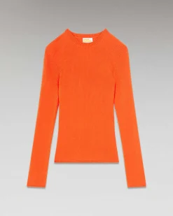 Pull Col Rond A Cotes