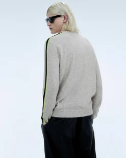 Pull Col Rond Bandes