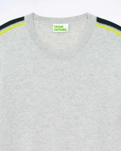 Pull Col Rond Bandes