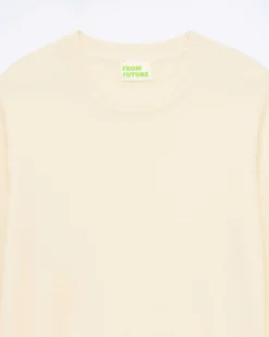 Pull Col Rond Bas Liseret Multicolore