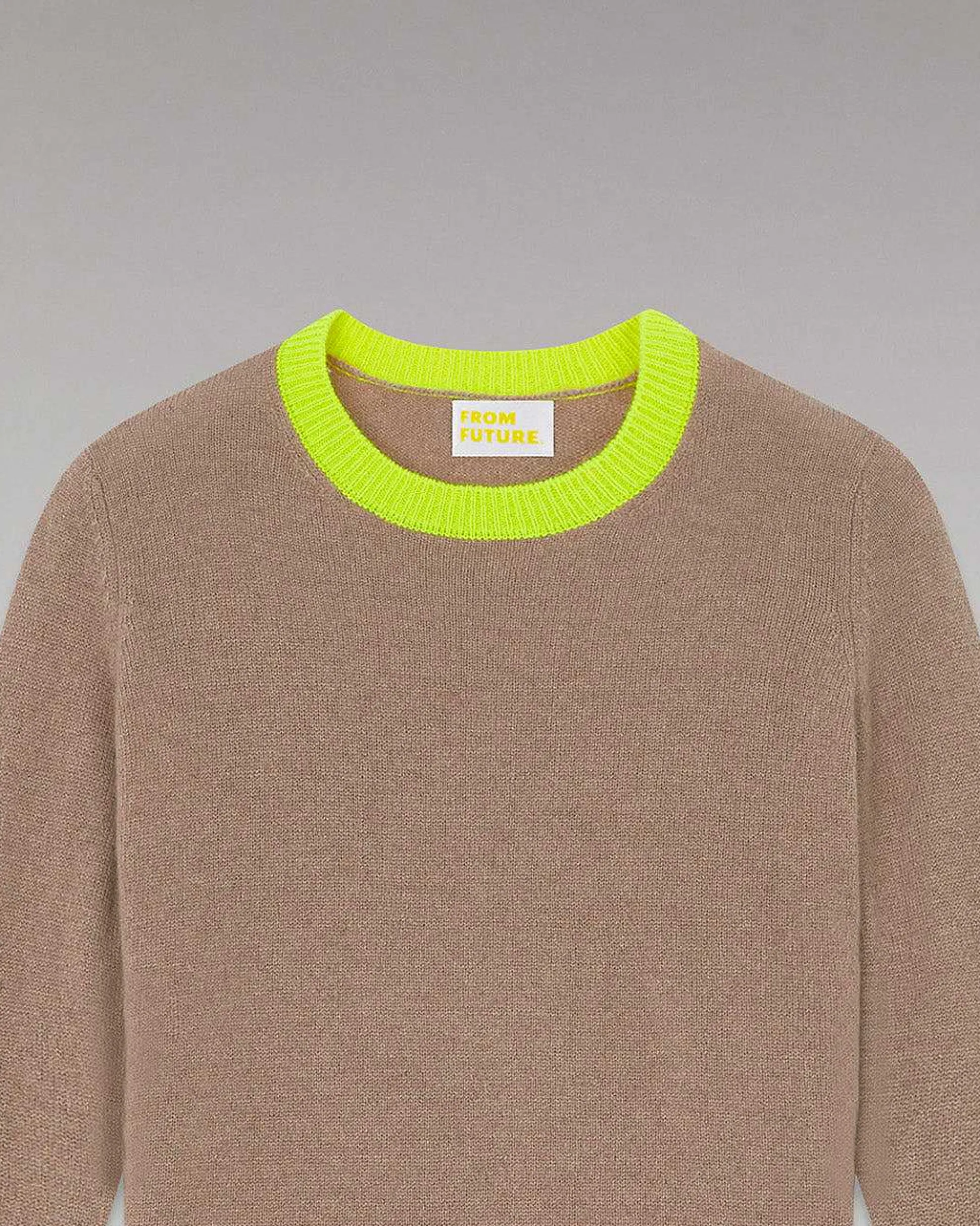 Pull Col Rond Bicolore Leger