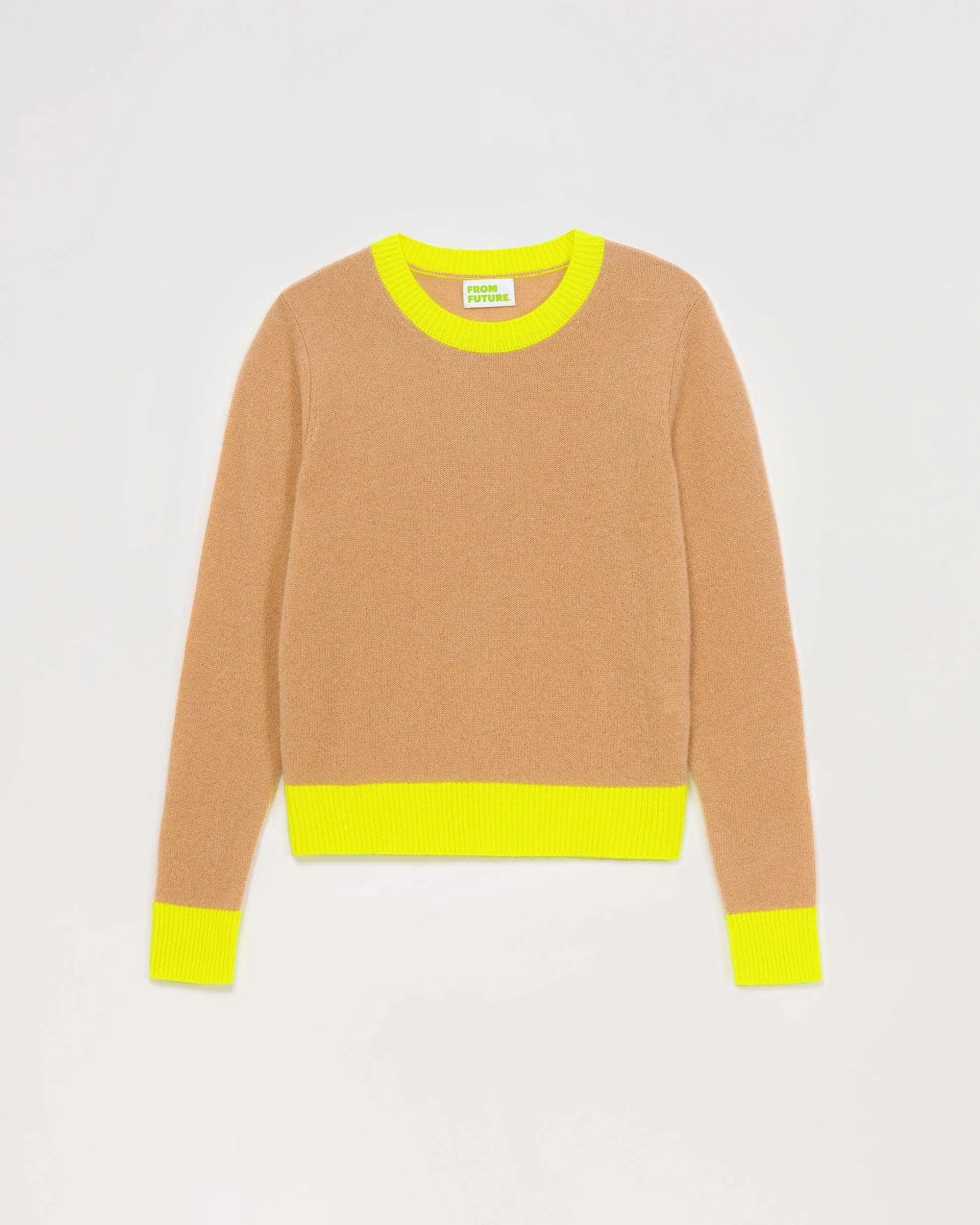 Pull Col Rond Bicolore Leger