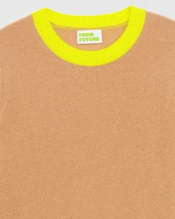 Pull Col Rond Bicolore Leger