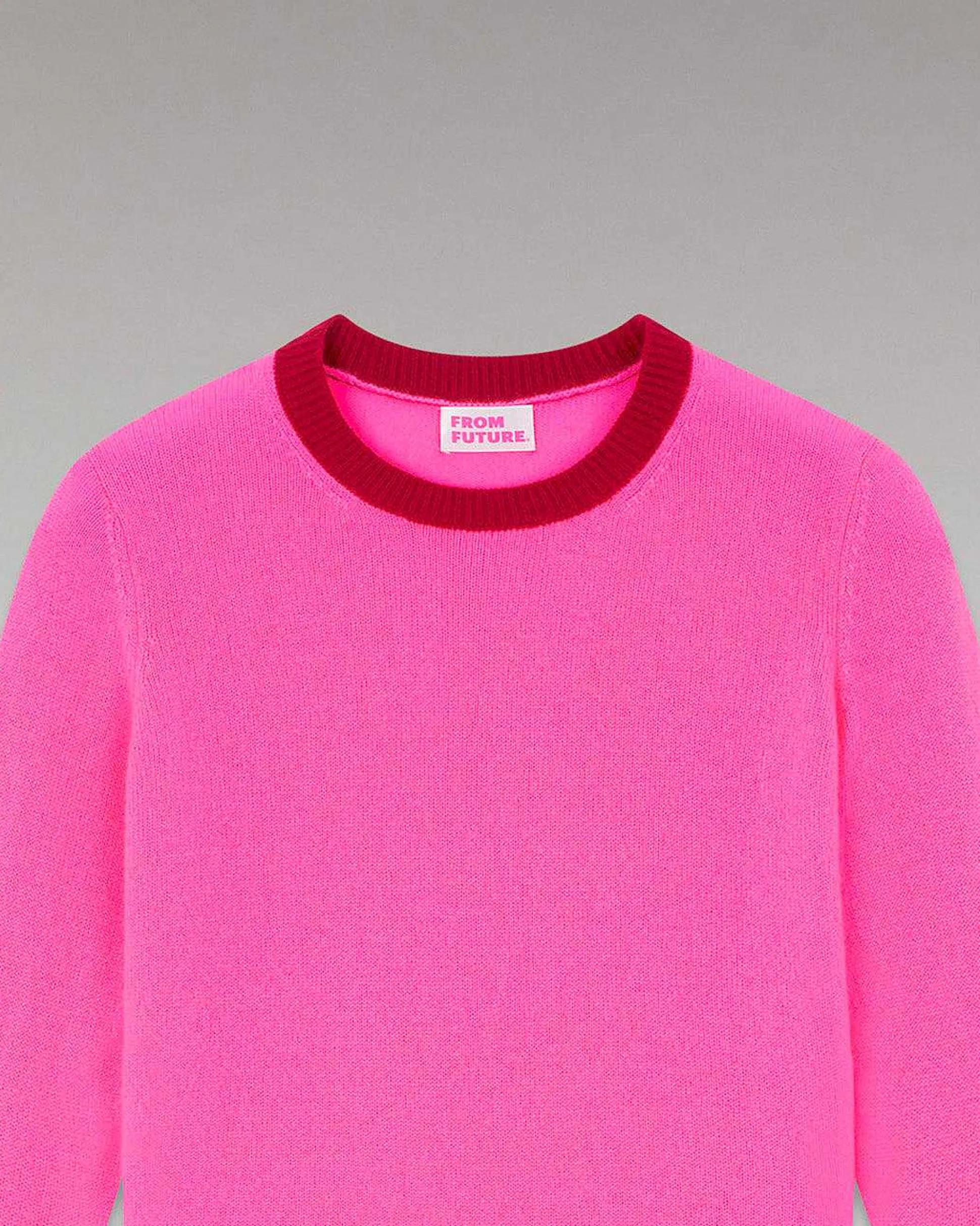 Pull Col Rond Bicolore Leger