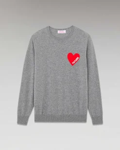 Pull Col Rond Coeur