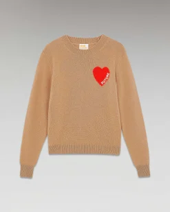 Pull Col Rond Coeur Leger
