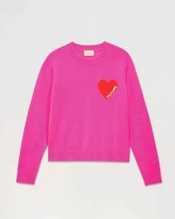 Pull Col Rond Coeur Leger