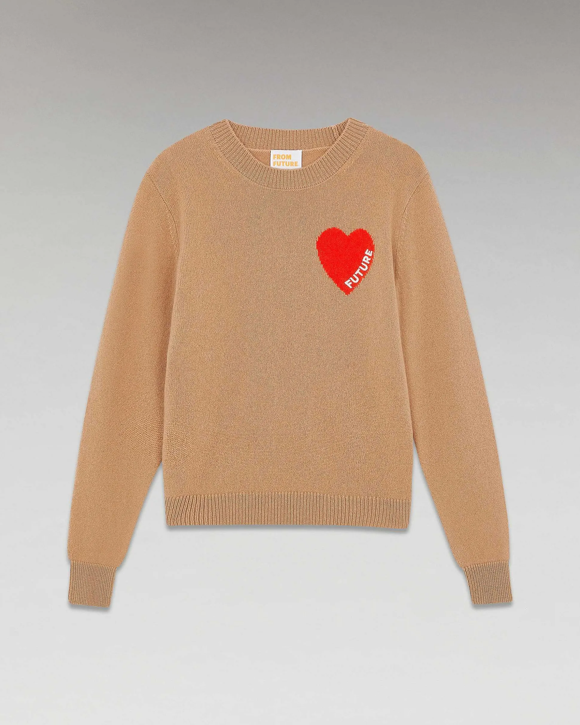 Pull Col Rond Coeur Leger